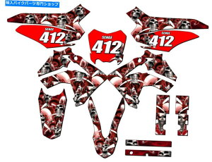 Graphics decal kit 2013-2018 CRF 125 Jester Red Senge Graphics KitHondaƌ݊ 2013-2018 CRF 125 JESTER Red Senge Graphics Kit Compatible with Honda
