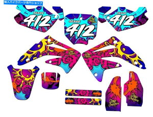Graphics decal kit 2003-2013 CR 85 Zany Pink Senge Graphics KitHondaƌ݊ 2003-2013 CR 85 ZANY Pink Senge Graphics Kit Compatible with Honda