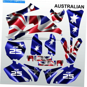 Graphics decal kit }nYZF 250 450 2006-2007I[XgAgNXfJ[ZbgMXOtBbNXLbg Yamaha YZF 250 450 2006-2007 AUSTRALIAN motocross decals set MX graphics kit