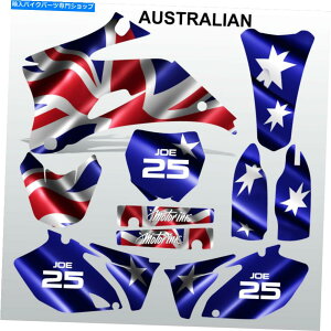 Graphics decal kit }nYZF 250 450 2008I[XgÃgNXfJ[ZbgMXOtBbNLbg Yamaha YZF 250 450 2008 AUSTRALIAN motocross decals set MX graphics kit