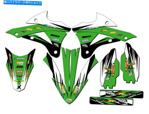 Graphics decal kit 2014-2021 KX 100xO[ZQOtBbNXLbgƌ݊ 2014-2021 KX 100 VELOCITY Green Senge Graphics Kit Compatible with Kawasaki