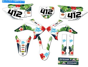 Graphics decal kit 2015-2020 CRF 150 F Tropic White Senge Graphics KitHondaƌ݊ 2015-2020 CRF 150 F TROPIC White Senge Graphics Kit Compatible with Honda