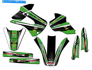 Graphics decal kit 1998-2000 KX 100 Vigor Green Senge Graphics Kitƌ݊ 1998-2000 KX 100 VIGOR Green Senge Graphics Kit Compatible with Kawasaki
