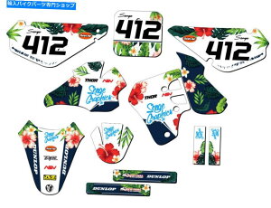 Graphics decal kit 2000 RM 80�g���s�b�N�z���C�g�Z���Q�O���t�B�b�N�X�L�b�g�X�Y�L�ƌ݊��� 2000 RM 80 TROPIC White Senge Graphics Kit Compatible with Suzuki�y���s�A���i�z