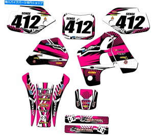 Graphics decal kit 1993-1995 CR 80 Mayhem Pink Senge Graphics Kit��Honda�ƌ݊��� 1993-1995 CR 80 MAYHEM Pink Senge Graphics Kit Compatible with Honda�y���s�A���i�z