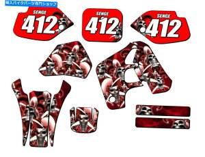 Graphics decal kit 1993-1995 CR 80 Jester Red Senge Graphics Kit��Honda�ƌ݊��� 1993-1995 CR 80 JESTER Red Senge Graphics Kit Compatible with Honda�y���s�A���i�z