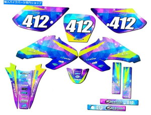 Graphics decal kit 2001-2004 XR 80スペースカデットギャラクシーセンゲグラフィックスキットホンダと互換性 2001-2004 XR 80 SPACE KADET Galaxy Senge Graphics Kit Compatible with Honda