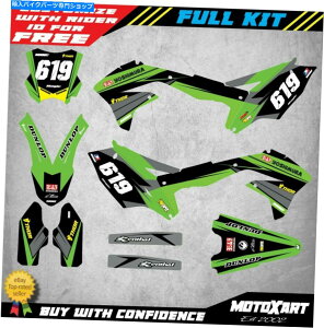 Graphics decal kit JTLKXF 450 2016 2017 2018tbNXX^CXebJ[LbgɍJX^fJ[Lbg Custom Decal Kit to Fit Kawasaki KXF 450 2016 2017 2018 FLEX STYLE sticker kit