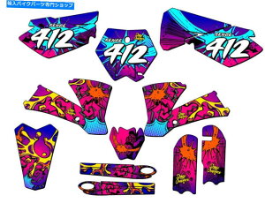 Graphics decal kit 2003-2005 SX 105 Zany Pink Senge Graphics Kit KTMƌ݊ 2003-2005 SX 105 ZANY Pink Senge Graphics Kit Compatible with KTM