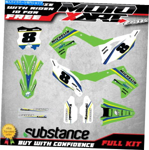 Graphics decal kit JX^fJ[Lbg͐KXF 250 2021 2022f^X^CXebJ[KF 250fɓK܂ Custom Decal Kit Fits Kawasaki KXF 250 2021 2022 DELTA STYLE stickers KF 250F