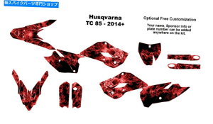 Graphics decal kit Husqvarna TC85�O���t�B�b�N�XTC 85�_�[�g�o�C�N�f�J�[���L�b�gno9500�� Husqvarna TC85 graphics TC 85 dirt bike decal kit NO9500 Red