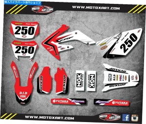 Graphics decal kit Honda CRF 250 X -2004/2017�t���J�X�^���O���t�B�b�N�L�b�g���o�E���h�X�^�C���f�J�[�� Honda CRF 250 X - 2004 / 2017 Full Custom Graphic Kit REBOUND STYLE decals�y���s�A���i�z