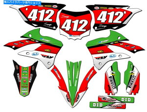 Graphics decal kit 2022-2023 KX 112 Ricochet Green Senge Graphics KitƐƌ݊ 2022-2023 KX 112 RICOCHET Green Senge Graphics Kit Compatible with Kawasaki