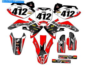 Graphics decal kit 2007-2023 CRF 150 R Podium Red Senge Graphics KitとHondaと互換性 2007-2023 CRF 150 R PODIUM Red Senge Graphics Kit Compatible with Honda