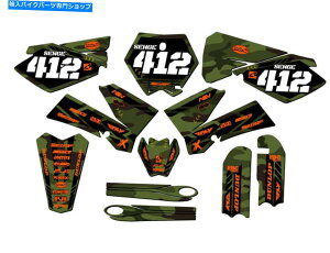Graphics decal kit 2006-2012 SX 105 Apache Green Senge Graphics Kit KTMƌ݊ 2006-2012 SX 105 APACHE Green Senge Graphics Kit Compatible with KTM