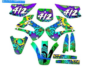 Graphics decal kit 2001-2013 KX 85 Zany Green Senge Graphics KitƐƌ݊ 2001-2013 KX 85 ZANY Green Senge Graphics Kit Compatible with Kawasaki