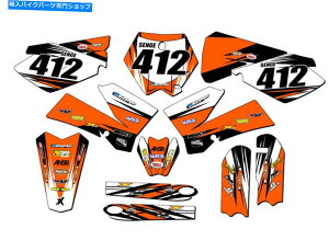 Graphics decal kit 2006-2012 SX 105 Velocity Orange Senge Graphics Kit KTMƌ݊ 2006-2012 SX 105 VELOCITY Orange Senge Graphics Kit Compatible with KTM