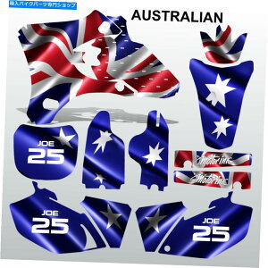 Graphics decal kit }nYZF 250 450 2003-2005I[XgAgNXfJ[ZbgMXOtBbNXLbg Yamaha YZF 250 450 2003-2005 AUSTRALIAN motocross decals set MX graphics kit