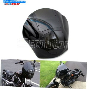 Graphics decal kitFairings �n�[���[�X�|�[�c�X�^�[XL 883 XL 1200�̃X���[�N�N�H�[�^�[�w�b�h���C�g�t�F�A�����O�t�����g�K���X Smoked Quarter Headlight Fairing Windshield for Harley Sportster XL 883 XL 1200�y���s�A��