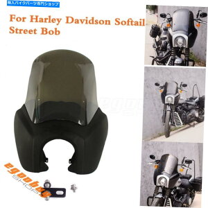 Graphics decal kitFairings 15 "フロントガラスヘッドライトフェアリングハードウェアハーレーFXST FXBB 18-21のフロントガラス 15" Windscreen Headlight Fairing Hardware Windshield For Harley FXST FXBB 18-21