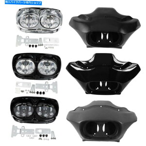 Graphics decal kitFairings Ci[AE^[tFAOn[[c[O[hOChFLTR 98-13ɓKfAwbhCg Inner Outer Fairings Dual Headlight Fit For Harley Touring Road Glide FLTR 98-13