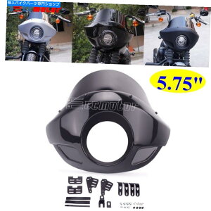 Graphics decal kitFairings 5 3/4 "5.75"n[[cA[JtF[T[̃wbhCgtFAOJo[35-49mmtH[N 5 3/4" 5.75" Headlight Fairing Cover for Harley Touring Cafe Racer 35-49mm Forks