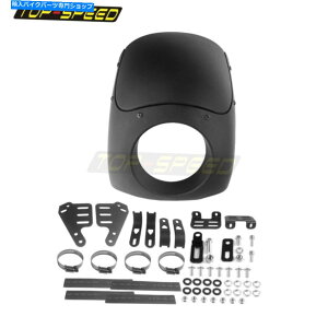 Graphics decal kitFairings ABSマスクヘッドライトフェアリングフロントカウル35-49mmフォークハーレーダイナXLローライド ABS Mask Headlight Fairing Front Cowl 35-49mm Fork For Harley Dyna XL Low Ride