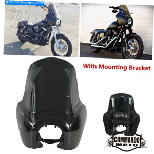 Graphics decal kitFairings ハーレーストリートボブFXBB S 107 114 FXLR 2018-2022のフロントフェアリング付きフロントフェアリング Front Fairing w/ Windshield For Harley Street Bob FXBB S 107 114 FXLR 2018-2022