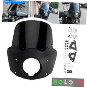 Fairings n[[\tgACXg[g{uFXBB S FXST FXLR 2018-2022̃NuX^CtgtFAO Club Style Front Fairing For Harley Softail StreetBob FXBB S FXST FXLR 2018-2022
