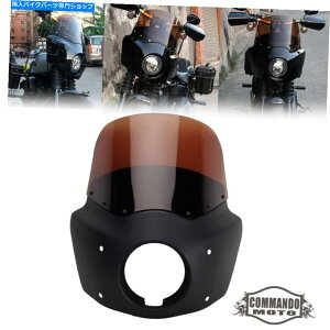 Fairings n[[FXST FXLRXg[g{uFXBB / s 2018-2022̃NuX^CwbhCgtFAO Club Style Headlight Fairing For Harley FXST FXLR Street Bob FXBB / S 2018-2022