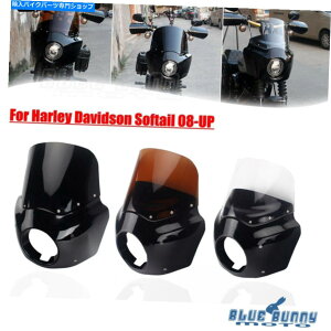 Fairings n[[\tgACXFLSL 107Xg[g{ufxbb 18-up̂߂̃g[X|[ctgtFAO Tall Sport Front Fairing For Harley Softail Slim FLSL 107 Street Bob FXBB 18-up