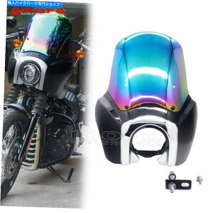 Fairings ABSヘッドライトフェアリングフロントガラストリムベゼルハーレーソフトアイルFXBB FXST 2018-21 ABS Headlight Fairing Windshield Trim Bezel For Harley Softail FXBB FXST 2018-21