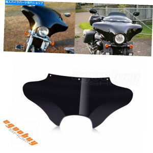 Fairings �n�[���[���[�h�L���O�\�t�g�A�C��FLSTF�̂��߂̃u���b�N�A�u�X�I�[�g�o�C�o�b�g�E�B���O�A�E�^�[�t�F�A�����O Black ABS Motorcycle Batwing Outer Fairing For Harley Road king Softail FLSTF�y���s�A��