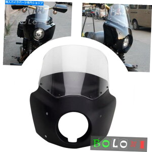 Fairings n[[FXSTXg[g{uFXBB S 2018-2022̃NuX^CtgtFAO/tgKX Club Style Front Fairing/ Windshield For Harley FXST Street Bob FXBB S 2018-2022