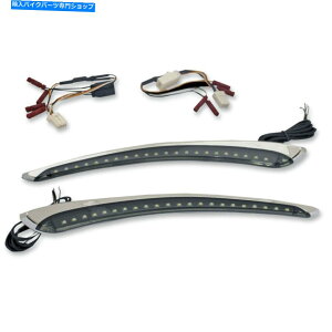 Fairings JX^_Ci~NXV[PVNLEDobgEBOtFAOgn[[obgEBO96-05 Custom Dynamics Sequential Chrome LED Batwing Fairing Trim Harley Batwing 96-05