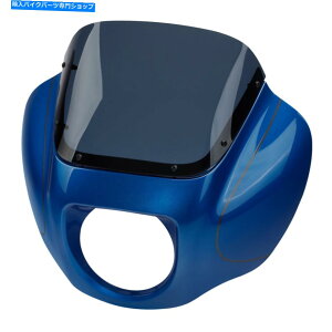 Fairings tgtFAO +n[[\tgACFXBB FXLR 18-22GNgbNu[ɓKĂ܂ Front Fairing + Windshield Fit For Harley Softail FXBB FXLR 18-22 Electric Blue