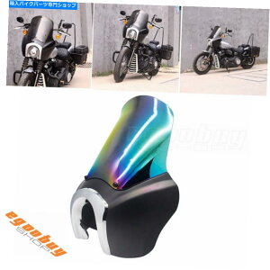 Fairings ハーレーFXSTストリートボブFXBB 2018+のためのマットブラックヘッドライトフェアリング&ウィンドシールド Matte Black Headlight Fairing & Windshield For Harley FXST Street Bob FXBB 2018+