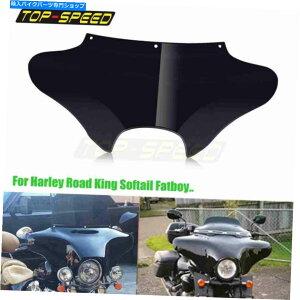 Fairings n[[[hLO\tgAC_Cic[OFLHR̃ubNtgAE^[obgEBOtFAO Black Front Outer Batwing Fairing For Harley Road King Softail Dyna Touring FLHR