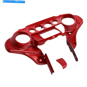 Fairings n[[FLHX FLHTK FLHT 2014-2022׈ȃbhfjɓKobgEBOCi[tFAO Batwing Inner Fairing Fit For Harley FLHX FLHTK FLHT 2014-2022 Wicked Red Denim