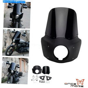 Fairings I[goC5-3/ 4 "tgtFAOW/ 15 ''n[[_CiptgKXtgKX Motorcycle 5-3/4" Front Fairing W/ 15'' Windshield Windscreen For Harley Dyna