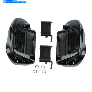 Fairings n[[cA[ɍ킹ăxgtFAOWG[^[N[[tBbg14-2022 Lower Vented Fairing Radiator Cooler Fit For Harley Touring Water-Cooled 14-2022