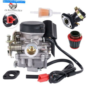 Carburetor Gy6 50 49cc 4Xg[NXN[^[^I^I18mmێ}jz[hp139QMBLu^[ 139QMB Carburetor For GY6 50 49CC 4 Stroke Scooter Taotao 18mm Intake Manifold