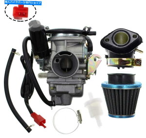 Carburetor PD24J GY6 125cc 150cc Go Kart Scooter 152QMI 157QMJ w/�G�A�t�B���^�[�̃L���u���^�[ PD24J Carburetor for GY6 125cc 150cc Go Kart Scooter 152QMI 157QMJ w/ Air Filter�y���s�A���i�z