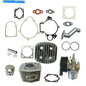 Carburetor 66cc 8cc 2Xg[NGWd]ԗpV_[ƃV_[wbhƃLu^[ Cylinder&Cylinder Head&Carburetor For 66cc 80cc 2 Stroke Engine Motorized Bike