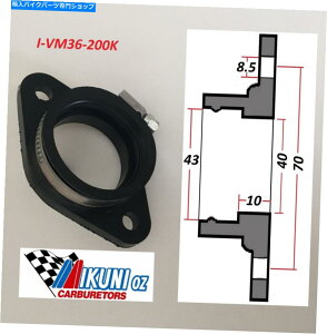 Carburetor ~NjYo[}EgtWA43mmYXsSbgDIA 70mm{gZ^[ Mikuni Carb Rubber Mounting Flange,43mm carb spigot dia 70mm bolt centres