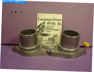 Carburetor VTGyANOS Benelli Intake Manifold_CarbreTor_W/ Measurements_Genuine_Z2225 Vtg Pair NOS Benelli Intake Manifold_Carburetor_w/ Measurements_Genuine_Z2225