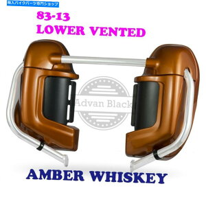 Fairings Ao[ECXL[[[xgtFAOO[u{bNXtBbgn[[[hFLTRI FLTR 03-2013 Amber Whiskey Lower Vented Fairings Glove Box Fit Harley Road FLTRI FLTR 03-2013