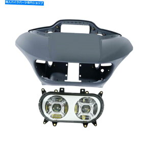 Fairings n[[[hOChFLTRX 15-22 20ɃtBbgCi[AE^[tFAOLEDwbhCgv Inner Outer Fairing LED Headlight Lamp Fit For Harley Road Glide FLTRX 15-22 20