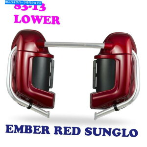 Fairings Ember Red Sunglo Lower Vented Fairing Glove Box Fit Harley Road Fltri Fltr 03-13 Ember Red Sunglo Lower Vented Fairing Glove Box Fit Harley Road FLTRI FLTR 03-13