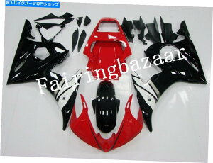 Fairings 2003�N04 YZF R6 / 2006-09 R6S�u���b�N���b�h�z���C�gABS�C���W�F�N�V�����t�F�A�����O�L�b�g Fit for 2003 04 YZF R6 / 2006-09 R6S Black Red White ABS Injection Fairing Kit�y���s�A���i�z